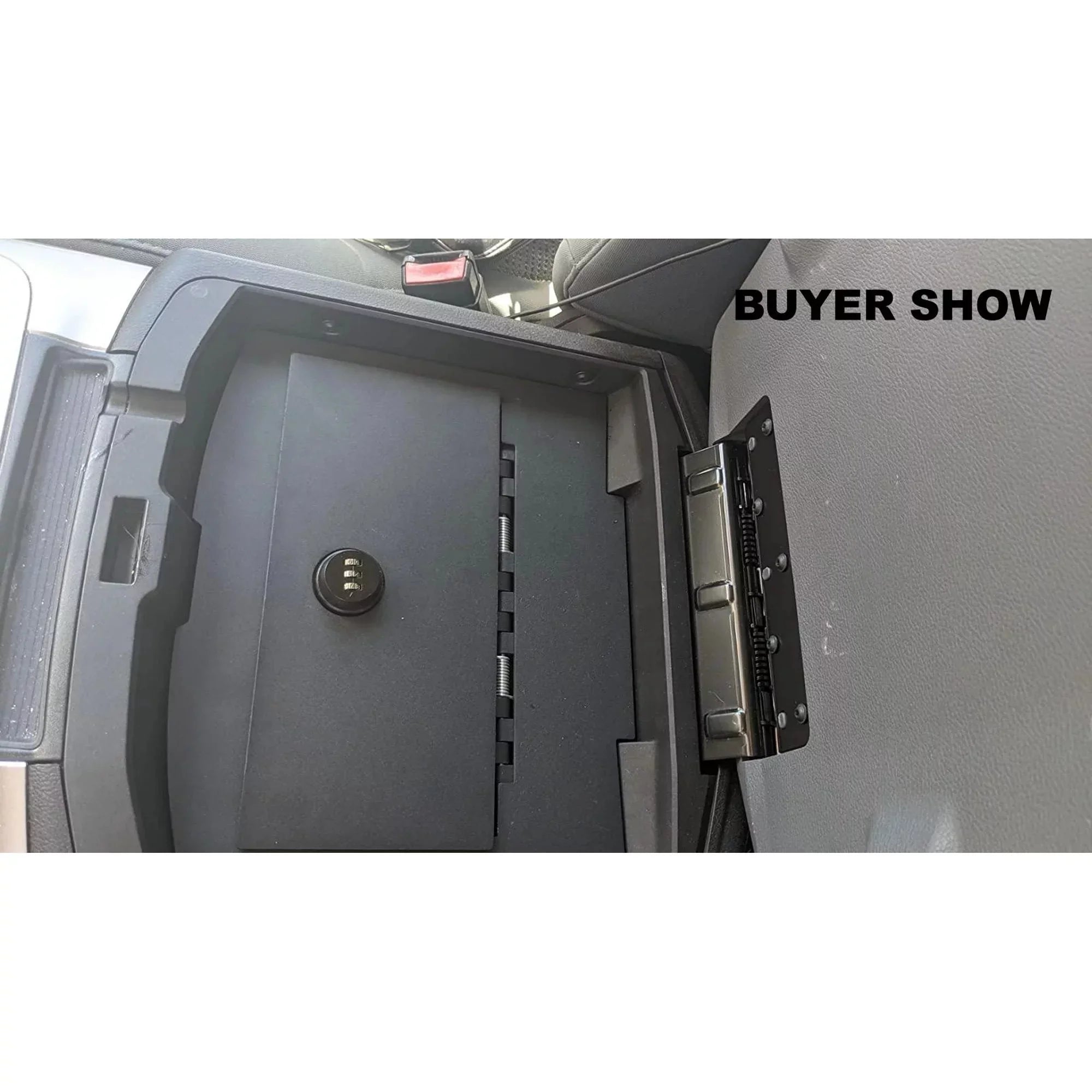 KOJEM Center Console Gun Safe Storage Box Console Vault for 2009-2018 Dodge Ram 1500 2500 3500 Lock Console Safe Vault