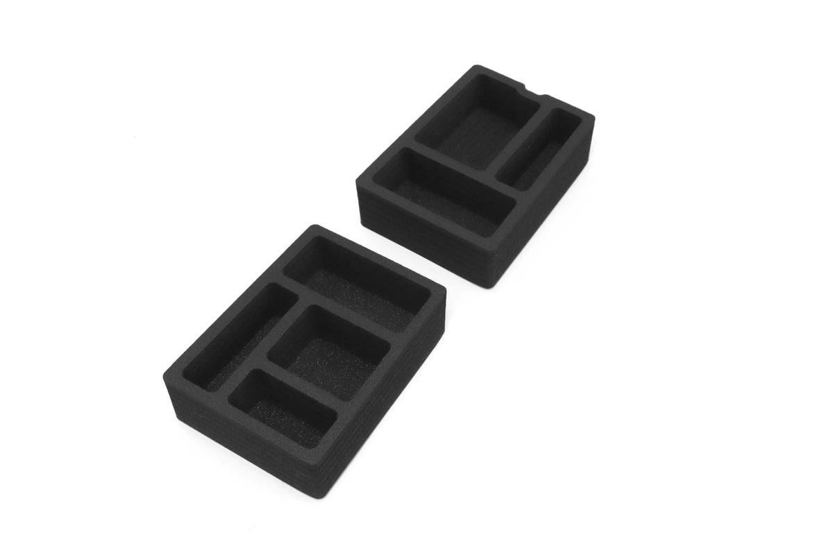 Red Hound Auto Center Console Organizer 2 Piece Stacking Set Vehicle Inserts Compatible with Hyundai Tucson 2016-2019 (Without Hand Brake) Black Anti-Rattle