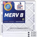 Filter King 36.5x26x1 Air Filter | 4-PACK | MERV 8 HVAC Pleated A/C Furnace Filters | MADE IN USA | Actual Size: 36.5 x 26 x .75"