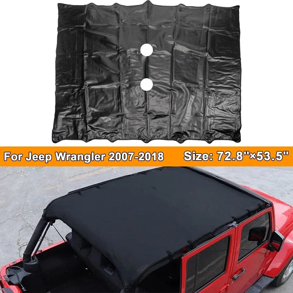 Paddsun Leather Top Sunshade Protection Jeep Wrangler JK JKU 07-18 NEW Ultimate Sun Protection Easy Installation