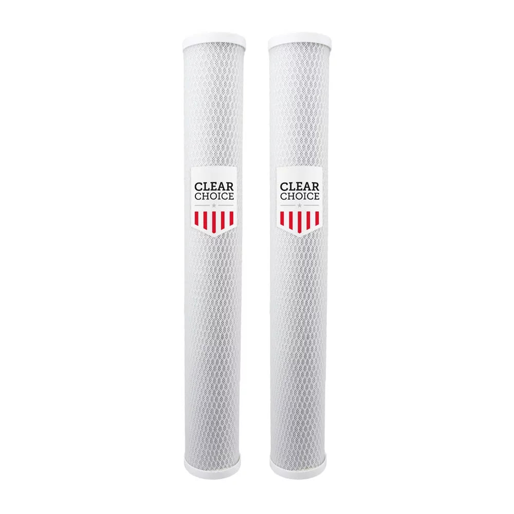 Clear Choice Sediment Water Filter 5 Micron 20 x 2.50" Water Filter Cartridge Replacement 20 inch RO System 155635-43, HPEV910825, 2-Pk