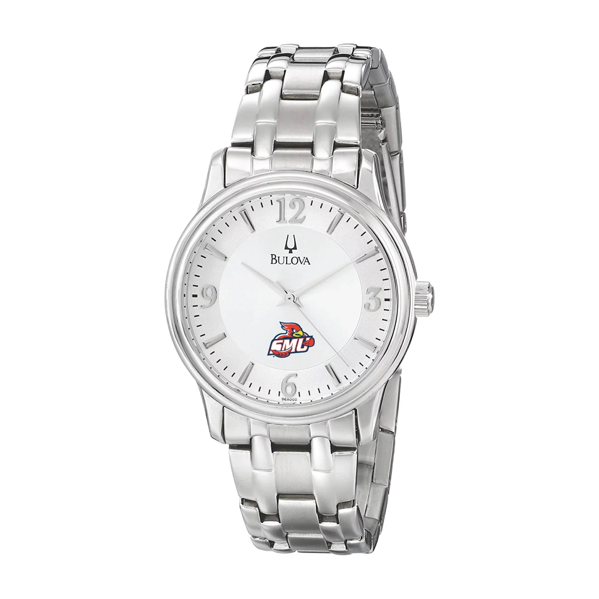Men's Bulova Silver St. Mary's Cardinals Stainless Steel Quartz Watch
