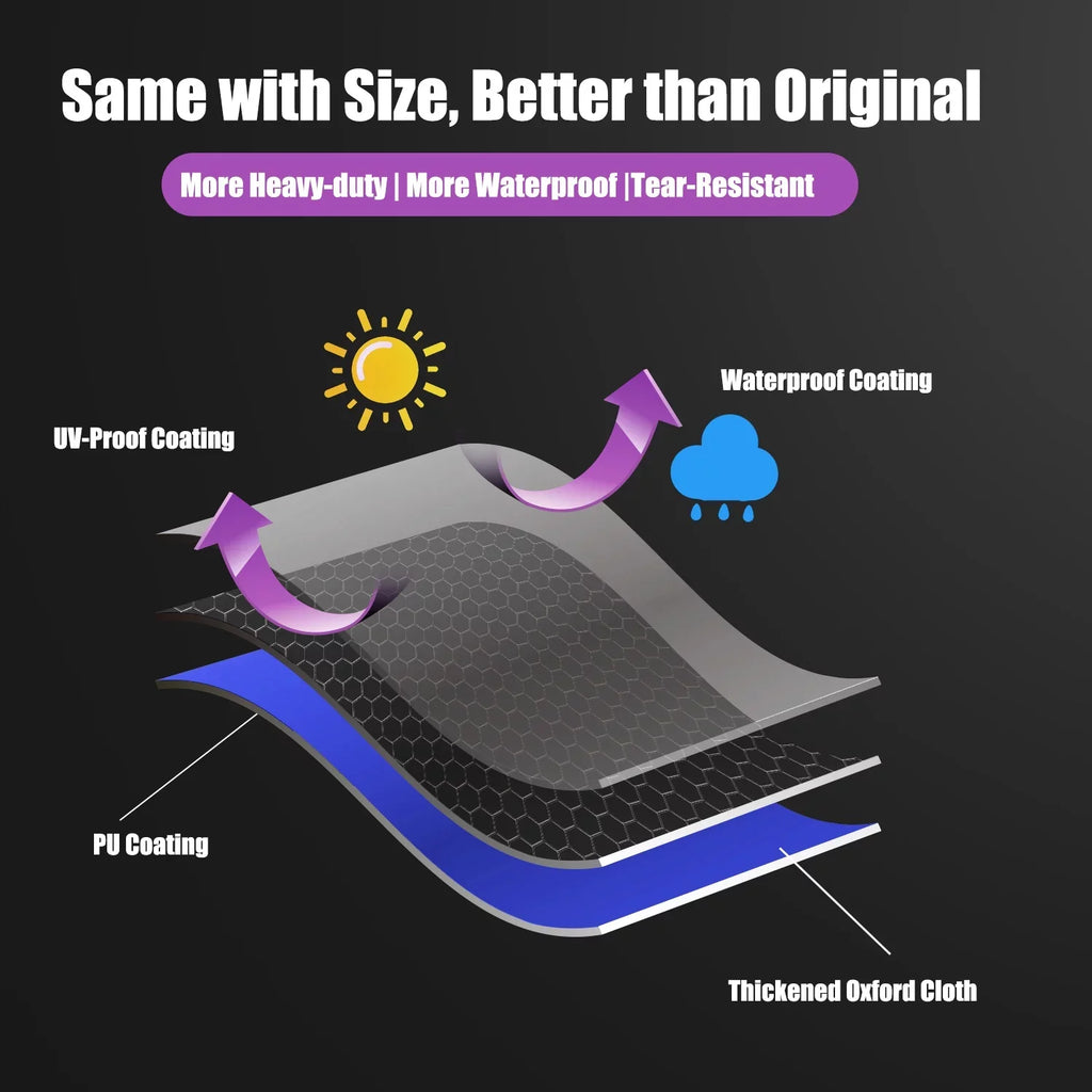 Heavy Duty 600D Polyester Cover Fits 5482 Blackstone 36 inches Griddle Cooking Station with Hood,Also for Blackstone 28 inch XL,Outdoor Flat Top Gas Grill Cover with Straps