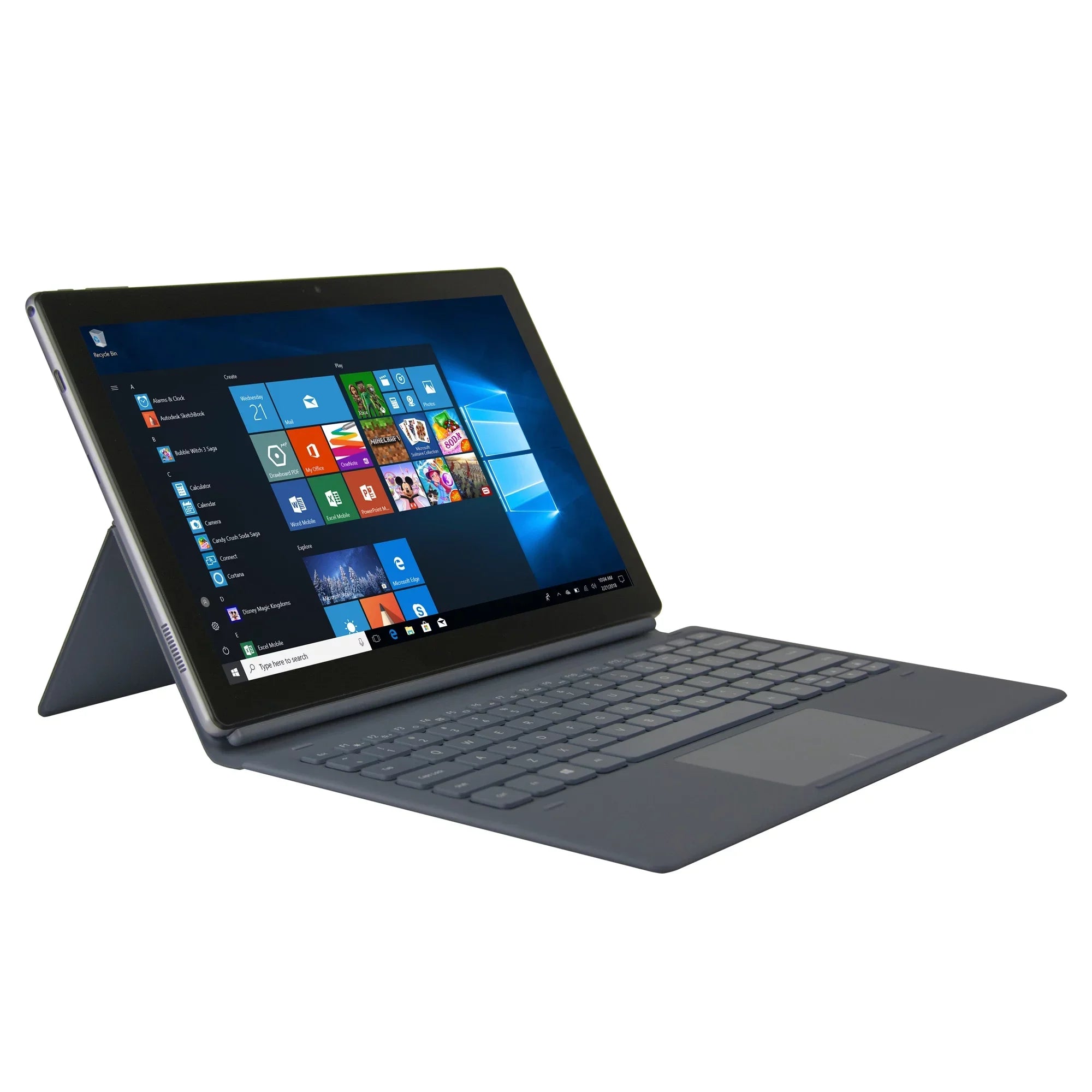 NuVision Split 11 with Wi-Fi 11.6" 2-in-1 Tablet with Detachable Keyboard Featuring Windows 10 Home Operating System