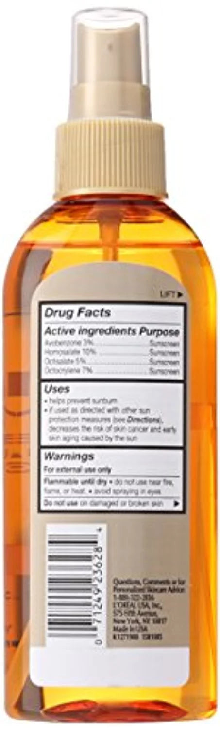 L'Oreal Paris Sublime Sun Sheer Protect SPF 30 Oil Spray, 5.0 Fluid Ounce