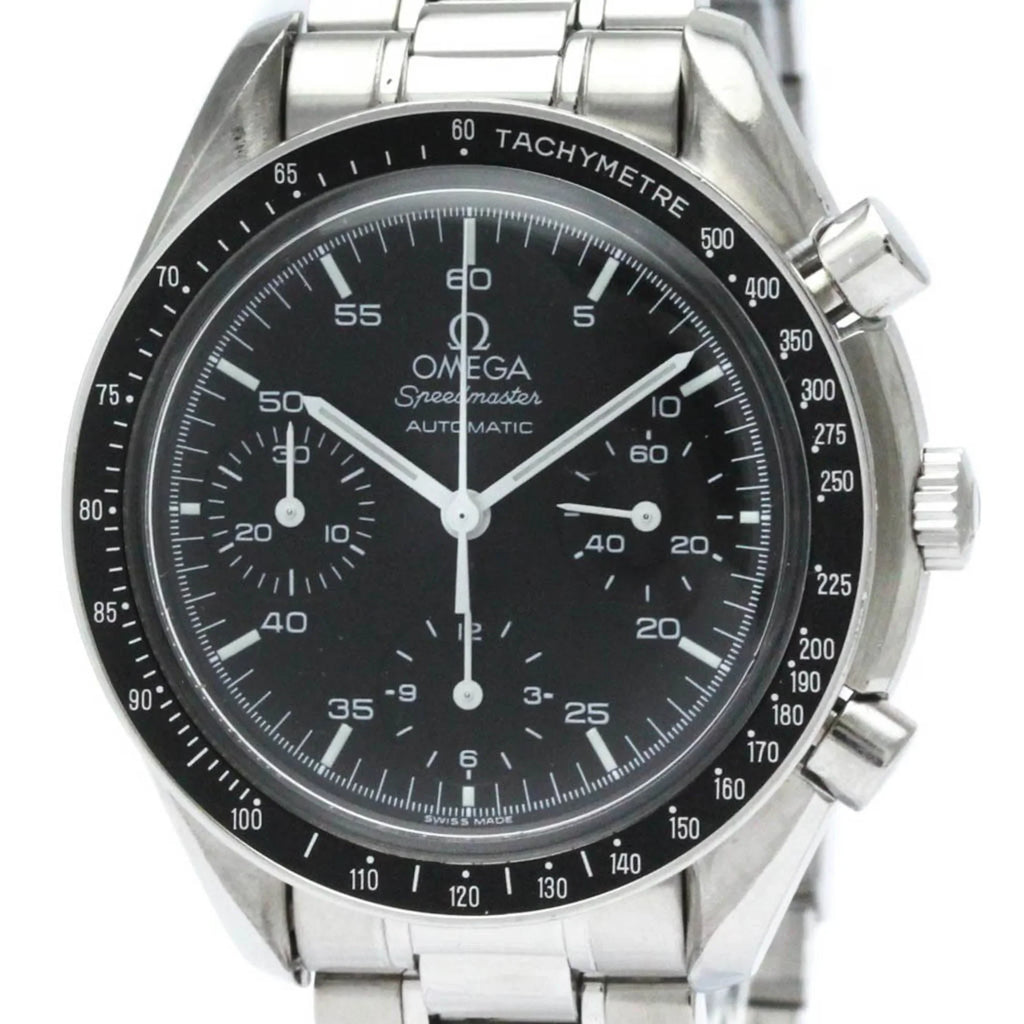 Pre-Owned Polished OMEGA Speedmaster Automatic Steel Mens Watch 3510.50 BF565452 (Good)