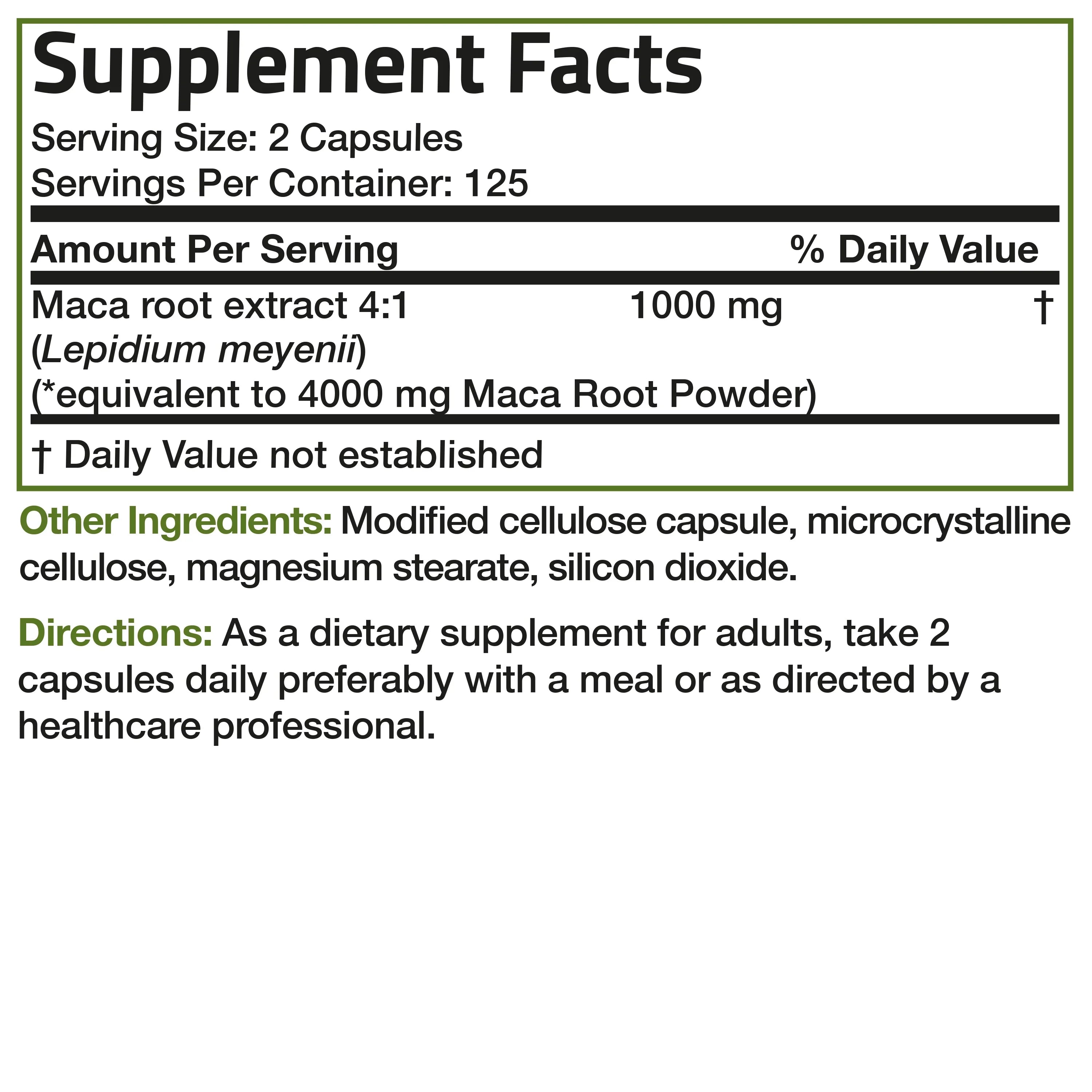 Bronson Maca Root Extra Strength 4000 MG per Serving, Lepidium Meyenii - Non-GMO, 250 Vegetarian Capsules