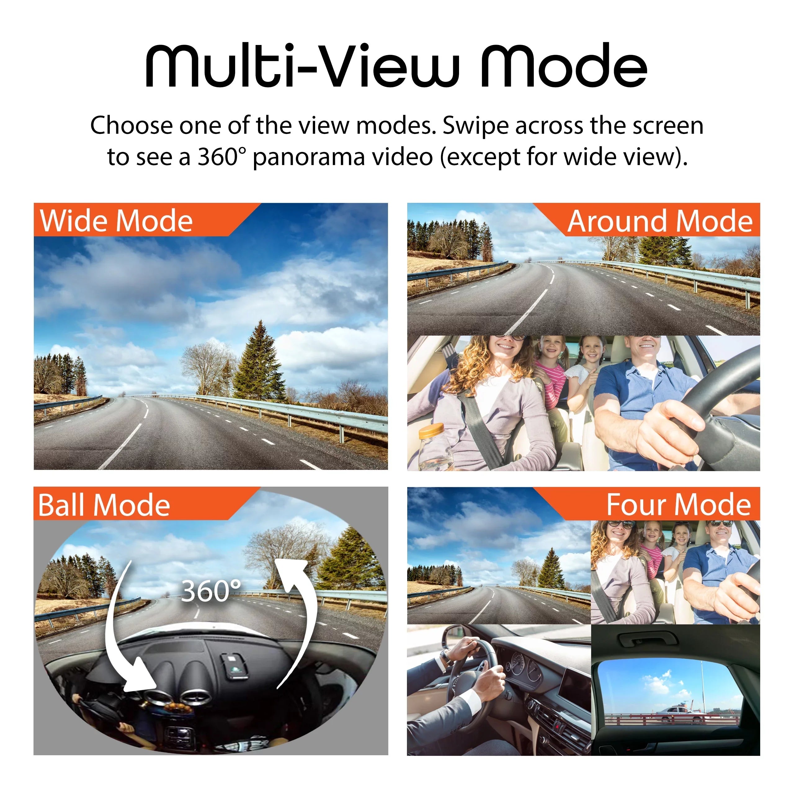 Rexing V360 Front and Rear 360 Degree Dash Cam