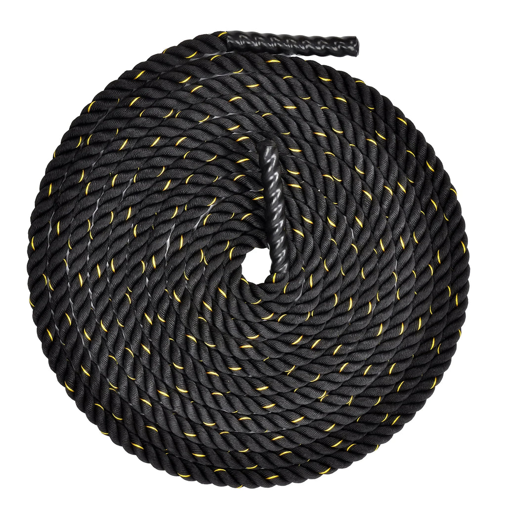 BalanceFrom Battle Rope 2 Inch Diameter Poly Dacron 40 FT Length, Heavy Ropes for Home Gym and Workout
