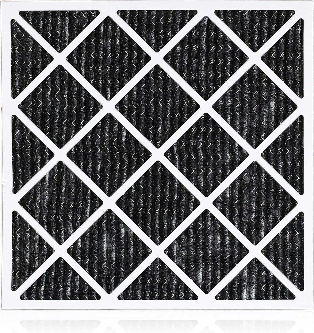 Filterbuy 18x18x1 MERV 8 Odor Eliminator Pleated HVAC AC Furnace Air Filters with Activated Carbon (5-Pack)