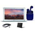 Restored Apple 11.6-inch Air Intel Core i5 4GB RAM 128GB SSD Bundle: Wireless Mouse, Black Case, Bluetooth/Wireless Airbuds By Certified 2 Day Express (Refurbished)