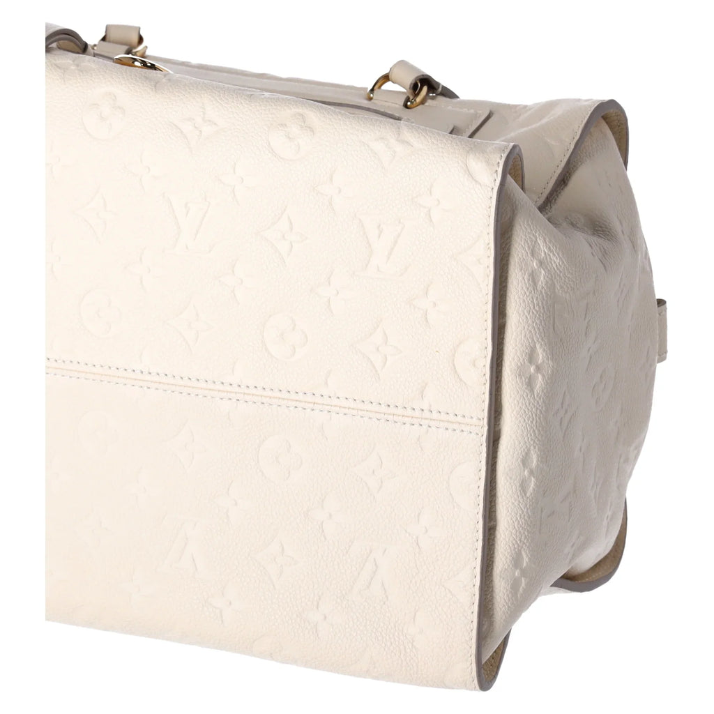 Louis Vuitton Inspiree M93416 Beige Monogram Empreinte Leather Shoulder Bag Tote