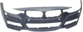 Front BUMPER COVER Compatible For BMW 3-SERIES 2013-2018 Primed with M Sport Line with HL with PDC Sensor Holes/Cam Sedan/Wagon