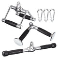 Tricep Press Down Cable Machine Attachment for Gym Accessories, Silver