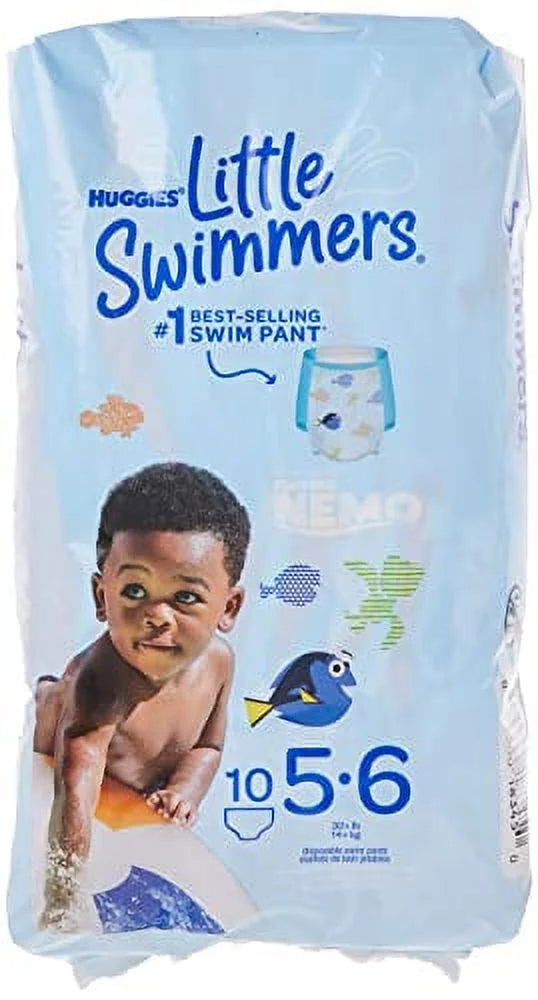 Huggies Little Swimmers Disposable Swimpants Large 32+ LB 10 Each (Pack of 3)