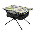 Leaves Camping Folding Table Portable Beach Table with Storage Bag Compact Picnic Table for Outdoor Travel Fishing BBQ