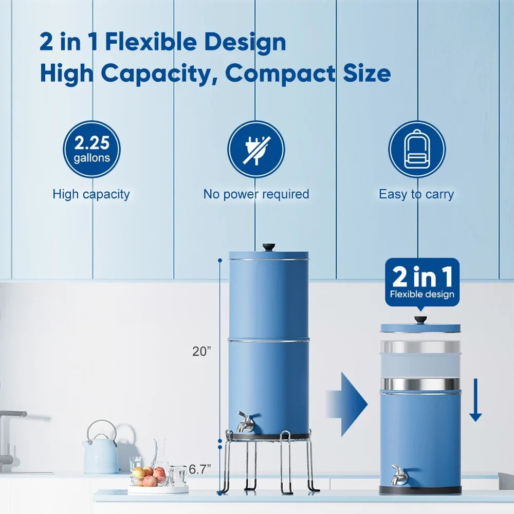 OWSOO Filter,Filter Water2.25 Stainless Steel Water Filter Huiop